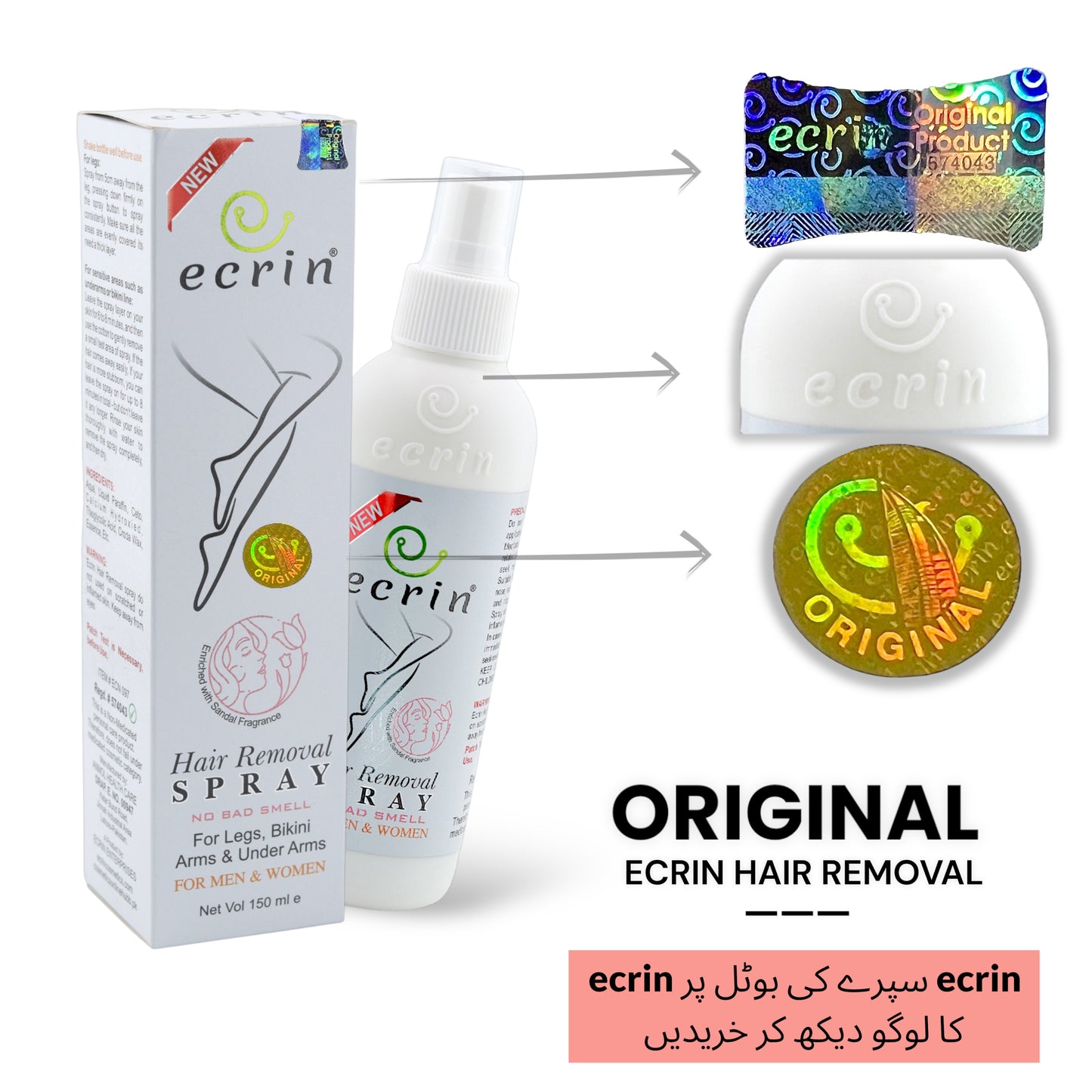 Original Ecrin Hair Spray for Men And Women